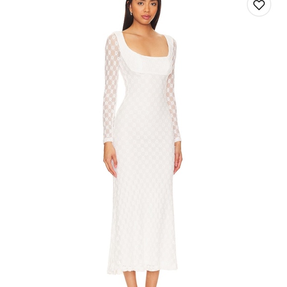 Bardot Adoni Midi Dress in White - Picture 2 of 4